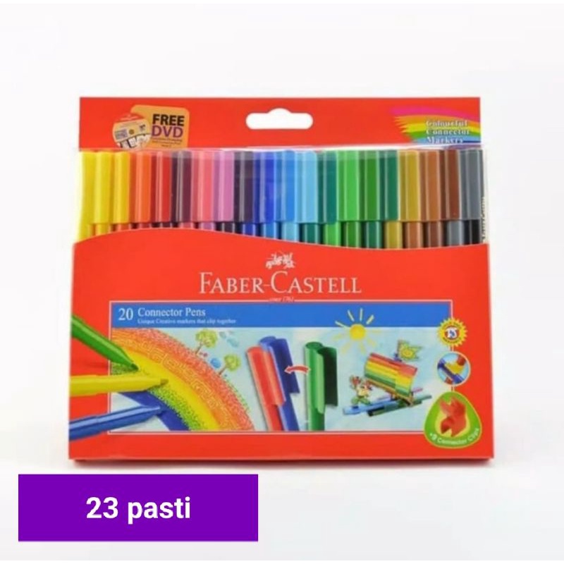 

conector pen faber Castell 20 warna