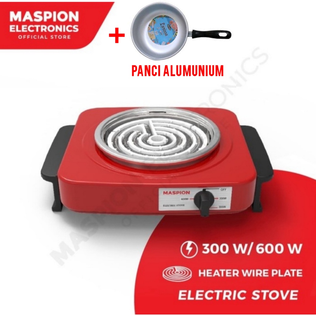 Kompor Listrik Maspion S 300 300 Watt Kompor Portable Maspion S-300 Electric Stove Maspion