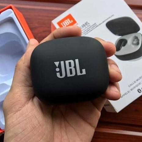 HEADSET BLUETOOTH JBL P12 TWS ORIGINAL PUREBASS WIRELESS EARPHONE P-12 - PUTIH