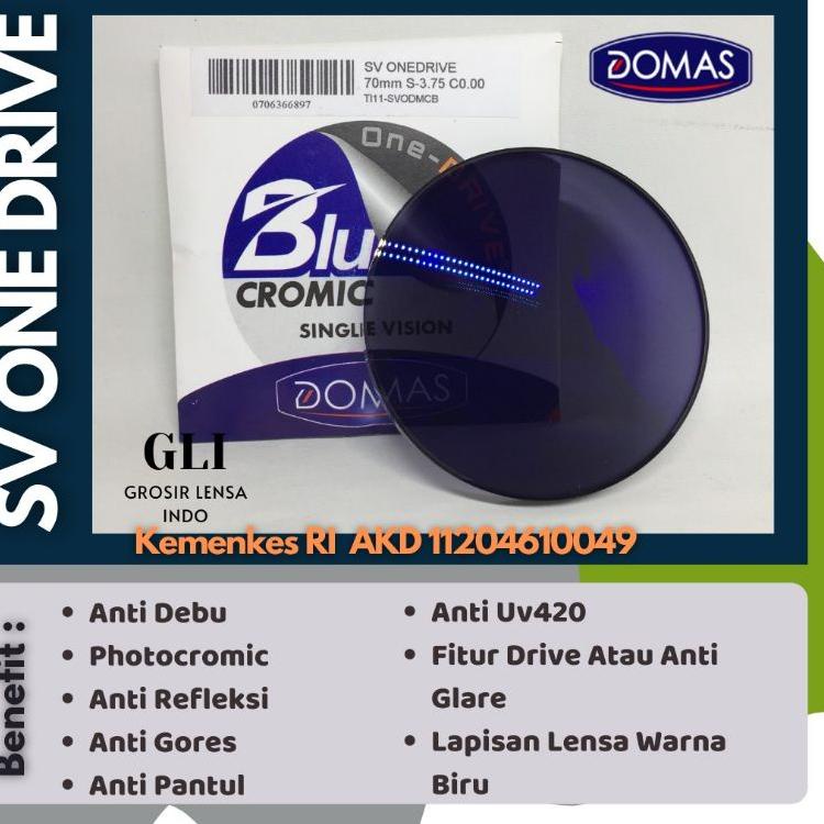 LANGSUNG KIRIM.. Lensa Kacamata Drive Photocromic Blueray SV by Domas Garansi Coating 1Thn