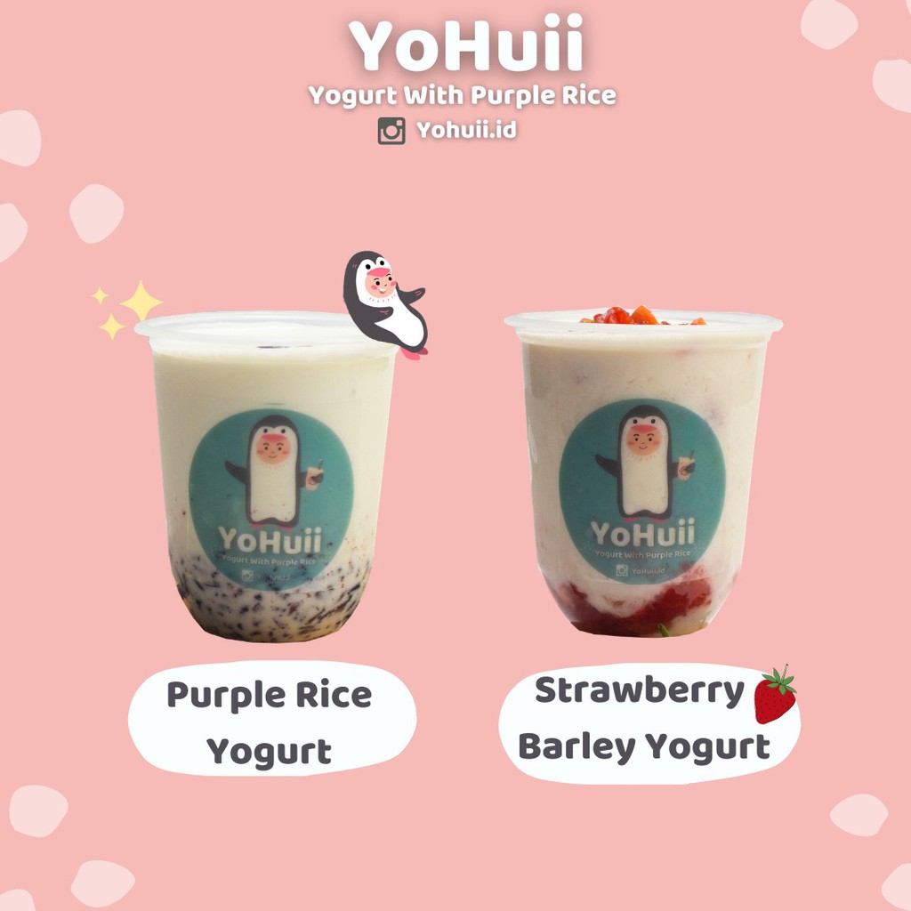 

YoHuii Bundling Strawberry Yogurt Topping Barley Gratis Purple Rice Yogurt