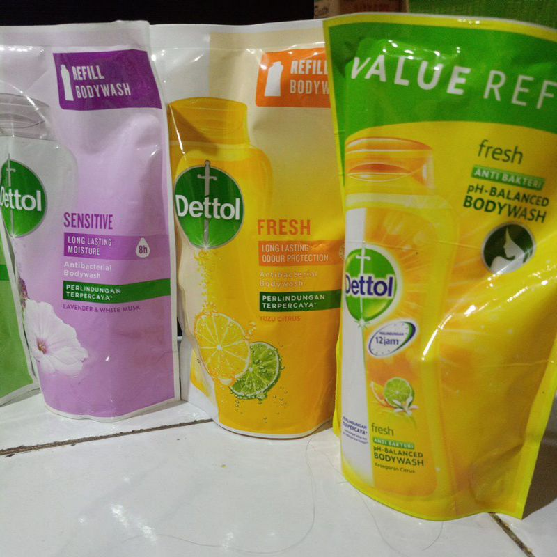 Dettol Reffil bodywash 410 g/sabun mandi dettol/bodywash gres tanpa mines