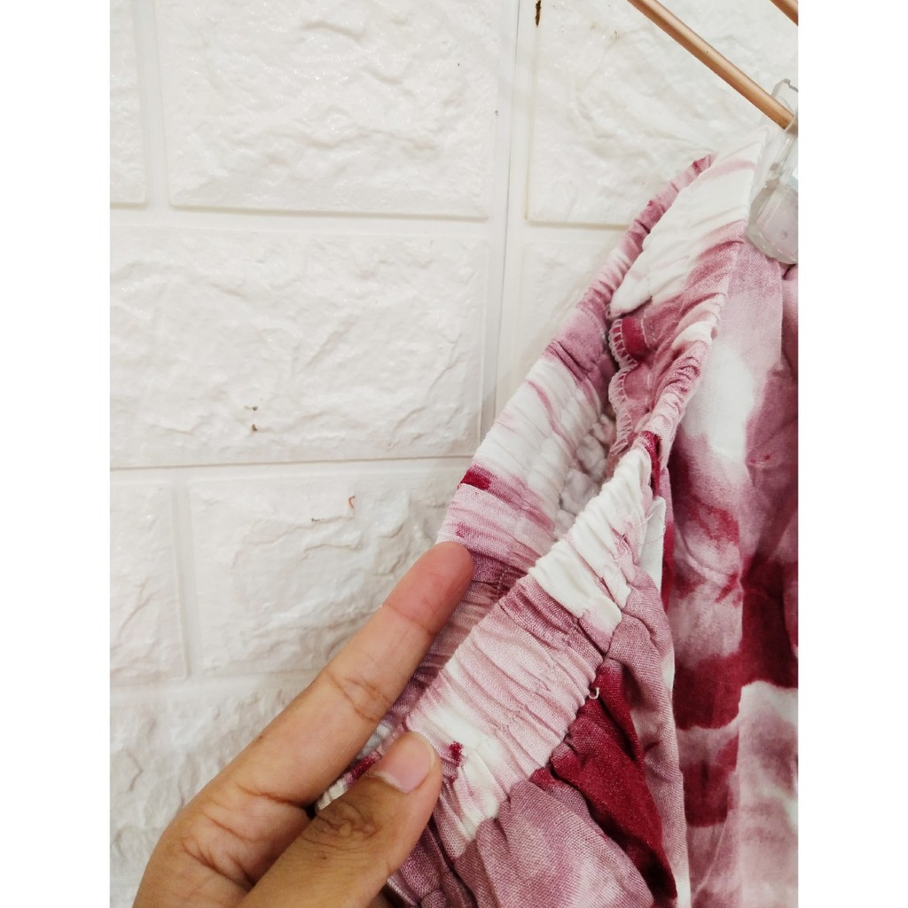 CELANA KULOT ABSTRAK TIE DYE KATUN RAYON CARLINA