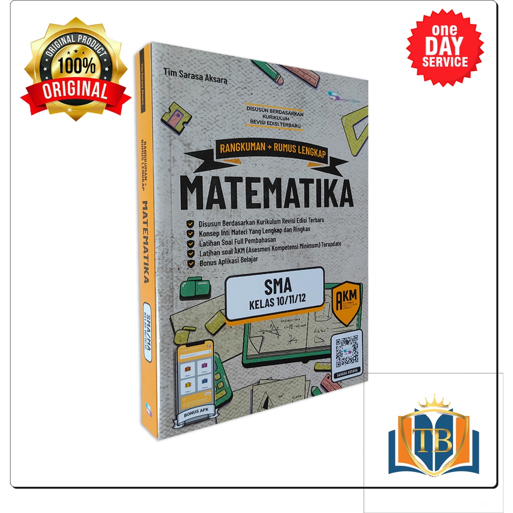 BUKU PELAJARAN SMA - BUKU RUMUS SMA - BUKU RUMUS MATEMATIKA -  RANGKUMAN + RUMUS LENGKAP MATEMATIKA 