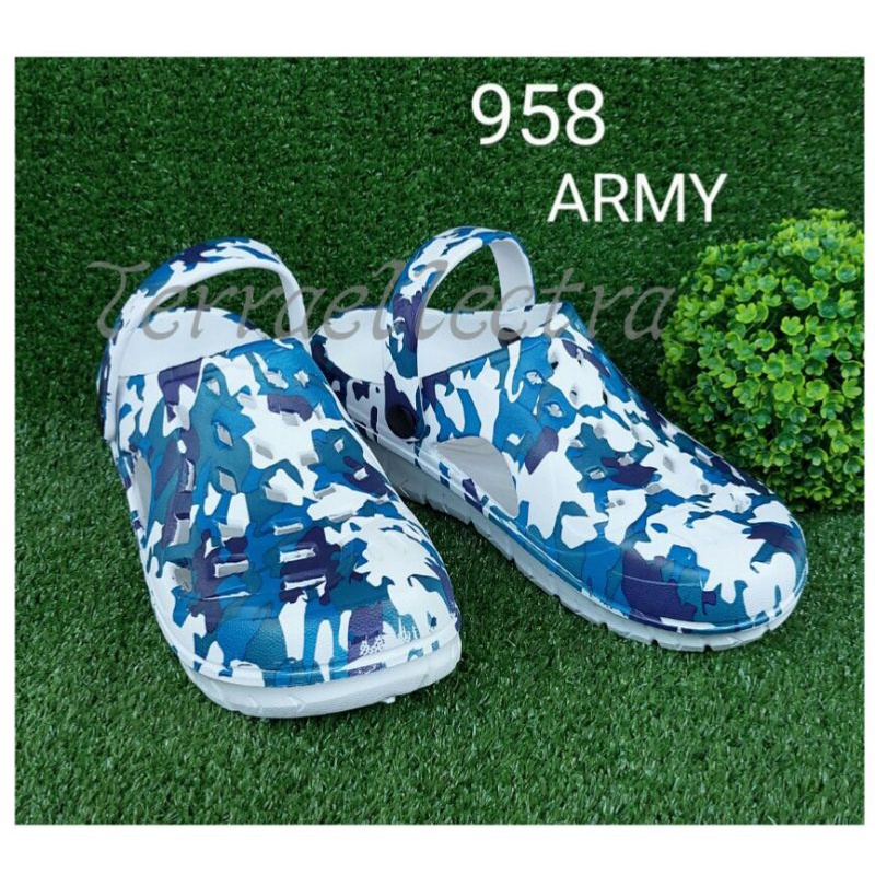 Sandal Kodok Printing Motif Pria Wanita, Sandal Medis Dokter, Sepatu Sendal Baim, Sandal Karet Model