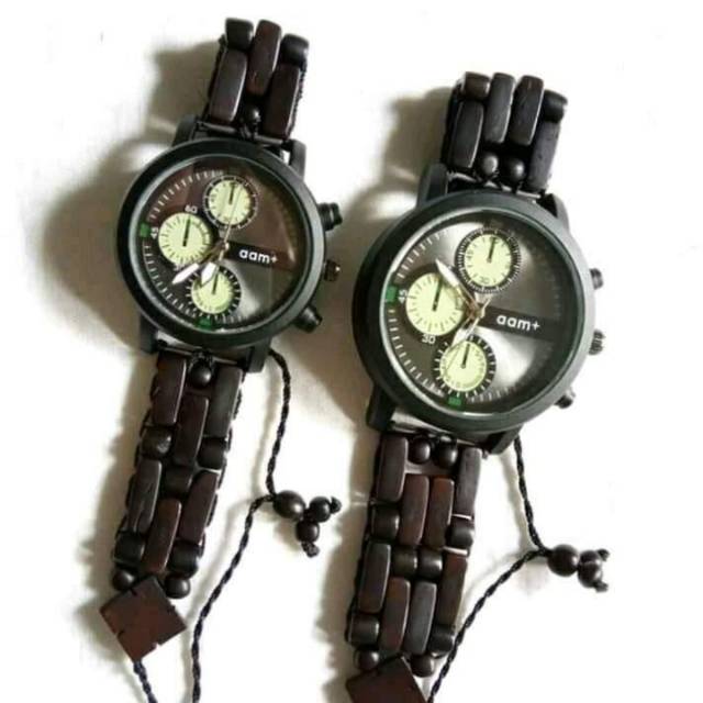 Jam tangan kayu piria wanita original  Made in indonesia bahan kayu jati