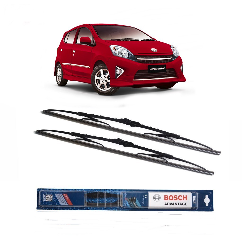 Bosch Wiper Toyota Agya Frame Besi - 2 buah/Set 14-20