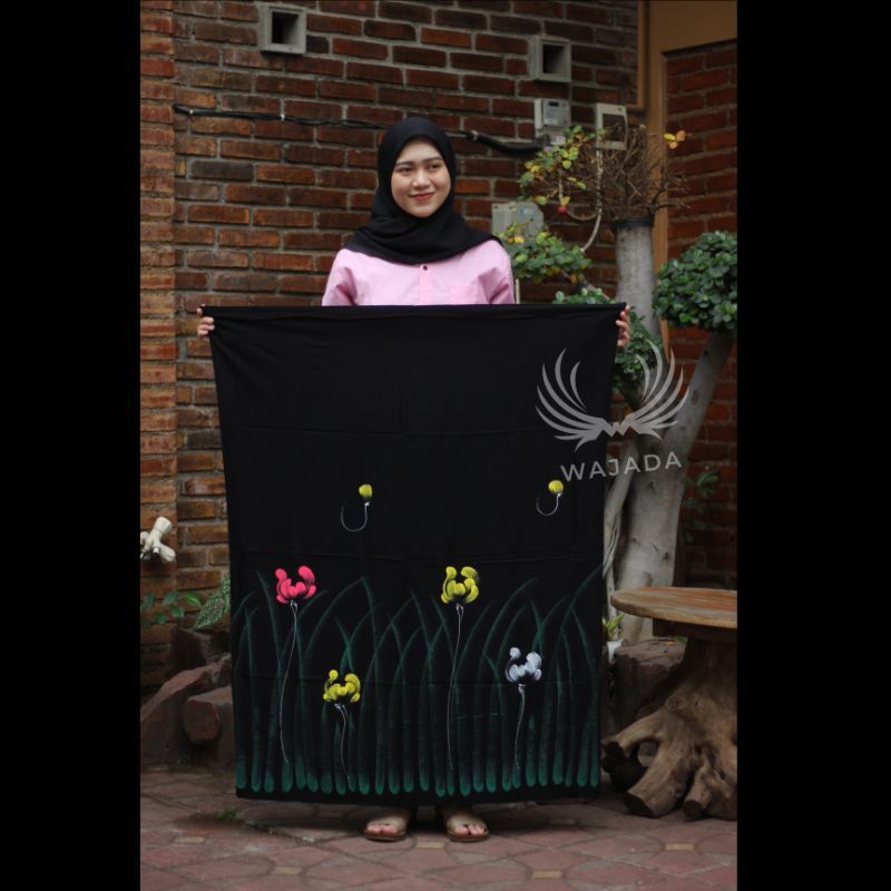 SARUNG BATIK WANITA LUKIS TERBARU TERLARIS DAN  KEKINIAN ASLI PEKALONGAN/SARUNG BATIK AQIL/SARUNG MBAK SANTRI ADEM DAN TEBAL MOTIF BUNGA BUNGA