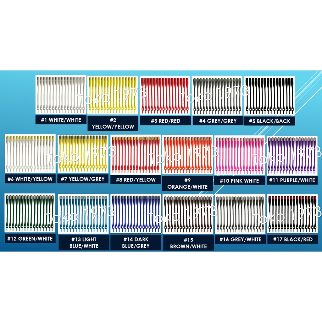 HILACES BASIC Lazy Shoelace Tali Sepatu Silikon tali sepatu karet (8PCS/PACK)-6