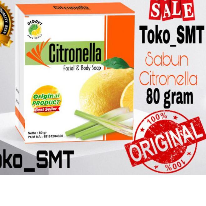 ➨ Sabun Citronella 80 gram Sabun Bidoyi Citronella Original ۞