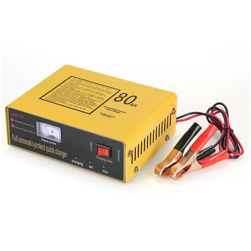 UrbanRoad Charger Aki Mobil Motor Lead Acid 140W 6V/12V 80AH - MF1 - Yellow