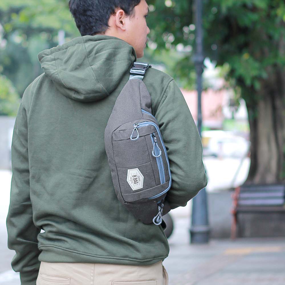 Tas Selempang Waistbag Pria Halus Tebal Premium Material Terbaru