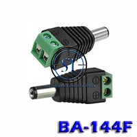 Jack DC Male Baut 2.1x5.5mm Kabel CCTV Plug DC Jantan Adaptor Led Strip  BA-144F