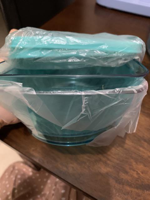 Clear Bowl Biru 2 Pcs Wadah Kue