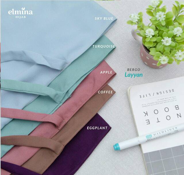 Bergo Layyan Bergo Instan Tali by Elmina Hijab