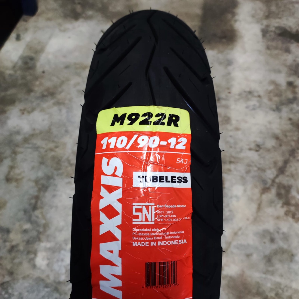 Ban motor matic Maxxis M922R 110 90 12 scoopy fazio tubeless