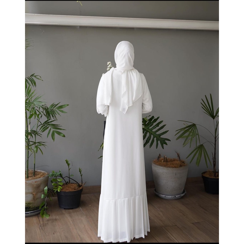 HD16:[BISA COD] [ NAGITA DRESS][GAMIS WANITA LEBARAN ORI 2023 ][GAMIS PUTIH POLOS ORI  BROKEN WHITE TERLARIS]GAMIS MODERN, ELEGANT] [DRESS PUTIH  POLOS] [GAMIS TER HITS,STYLISH ][GAMIS muslim terbaru] [BAHAN SHAKILA PREMIUM]SIZE S,M,L,XL