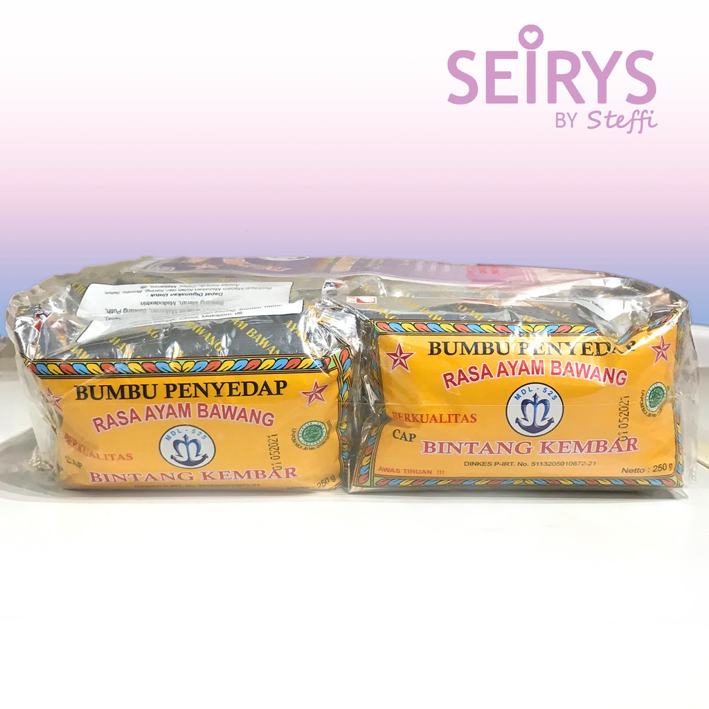 

BINTANG KEMBAR Bumbu Penyedap Ayam Bawang 250g (isi 12)