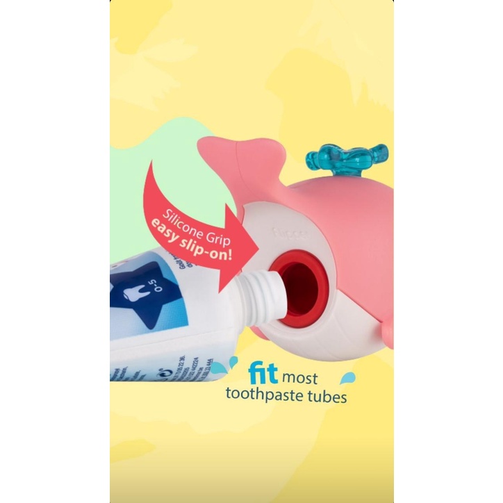 Flipper Whale Toothpaste Squirter Alat Penjepit Pasta Gigi Anak Lucu Animal