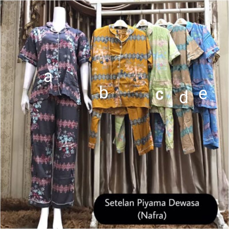 Setelan Piyama Dewasa Nafra by Qonita