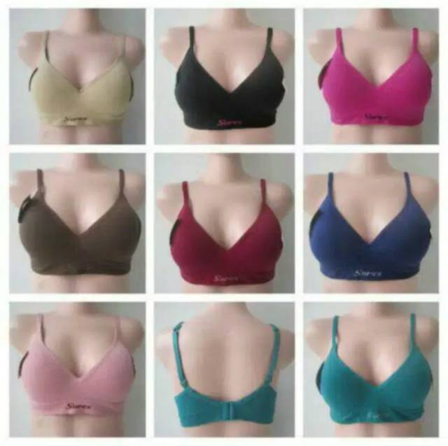 Bra Sorex 65001 Bh Tanpa Kawat Busa Tipis Cup Sedang Size 34-40 Kait 2 / Sport Bra Sorex Casual Comfort / Bh Sorex 65001 / Bra Sorex 65001