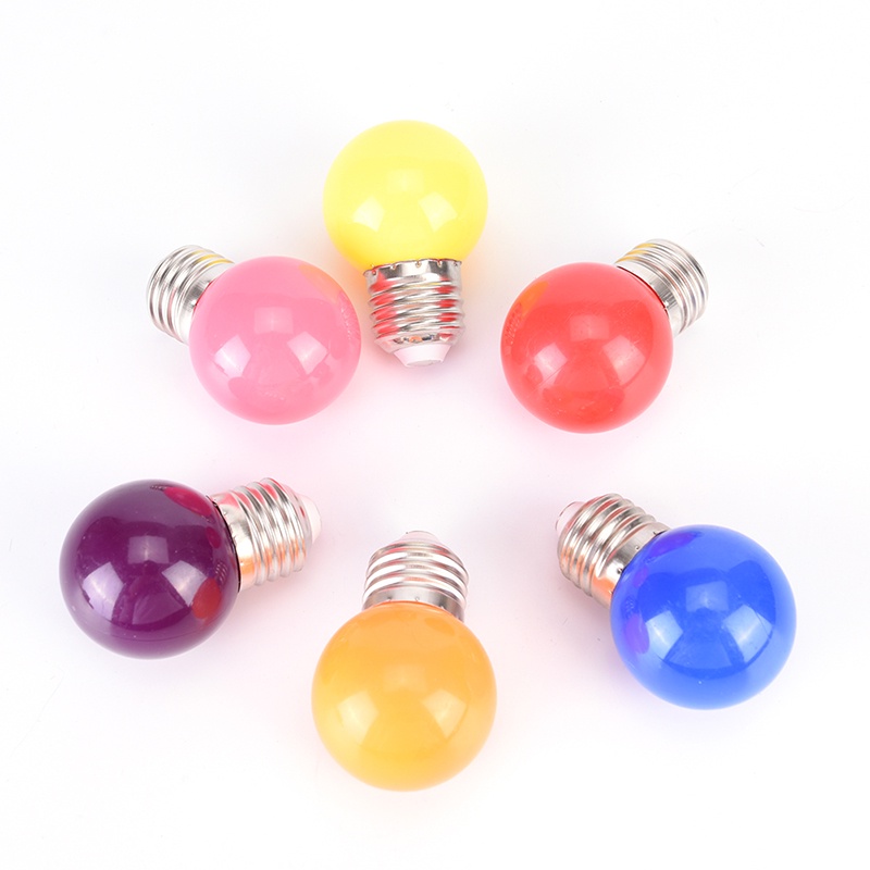 {LUCKID}2W E27 mini LED Golf Ball Bulb Globe Light in Blue, Red, Green, Yellow,White