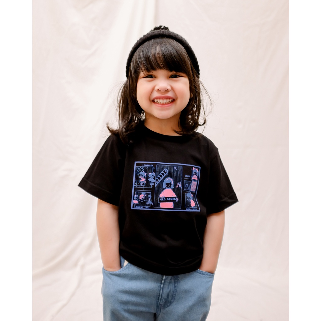 TRADITIONAL GAMES T-SHIRT | Kaos Anak Unisex | Kaos Sablon Anak | Kaos Anak Oversized | Atasan Anak