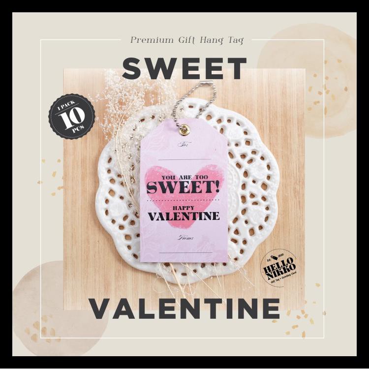 

SWEET HAPPY VALENTINE GIFT HANG TAG KARTU UCAPAN KADO PARCEL BUNGA BERKUALITAS
