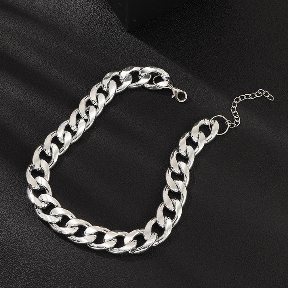 Hu Hu Hu Hu Hu Alat Bantu Pasang Kacamata♡ Kalung Rantai Pendek Tebal Gaya Hip Hop Untuk Unisex