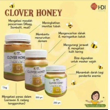clover honey 250 gram