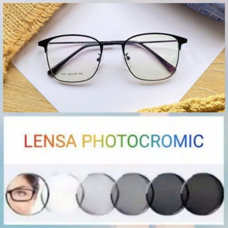 paket frame dan lensa.. frame kacamata 1157