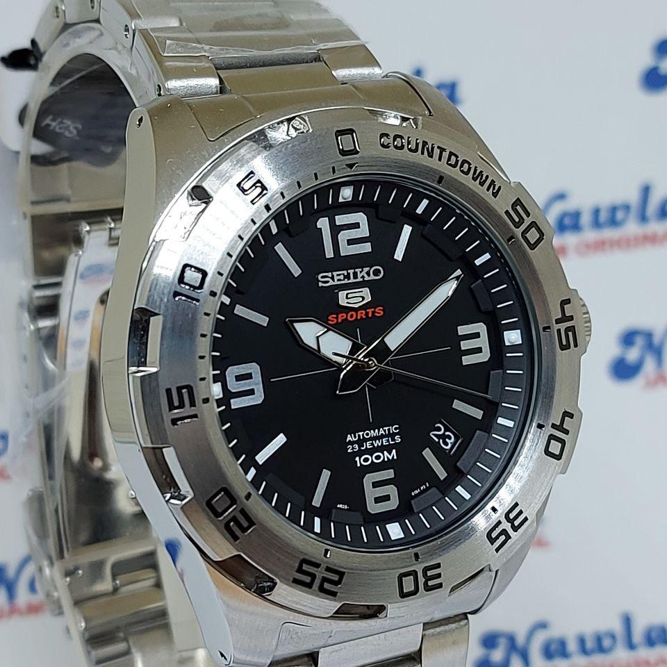 Seiko 5 Sports SRPB79K1 Black Dial Countdown - Jam Tangan Pria SRPB79