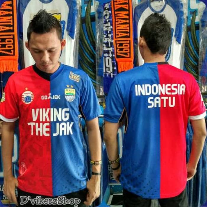Unik jersey persija persib damai merah Berkualitas