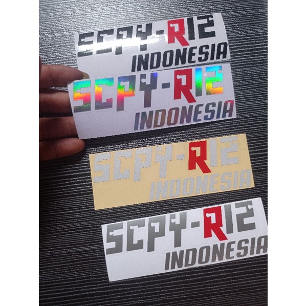 Sticker scpy r12 Scoopy R12 cutting