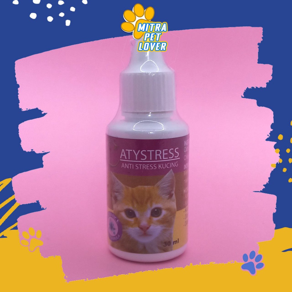 OBAT ANTI STRESS KUCING - CATYSTRESS 30 ML ORIGINAL - ANTI STRES KUCING CAT KITTEN JADI TENANG NYAMAN AMAN SEHAT SUPLEMEN PET ANIMAL HEALTHCARE AND VETERINARY TAMASINDO OBAT KESEHATAN DAN VITAMIN TERNAK HEWAN BINATANG PELIHARAAN MITRAPETLOVER