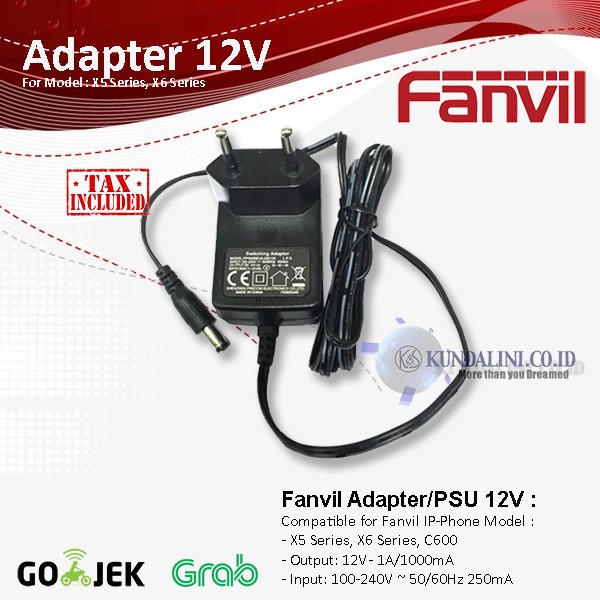 Fanvil - Power Supply/Adaptor 12V