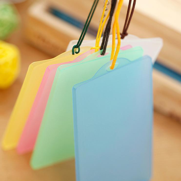 

ATM.Medan Transparant Card Cover Plastic ID Matte Holder