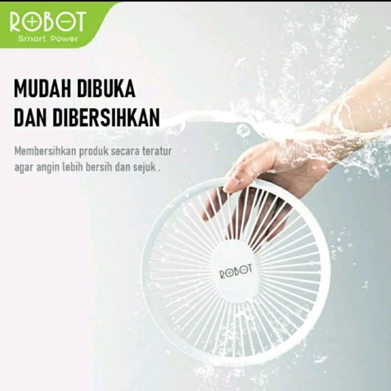 Kipas Angin Remote LED Lamp Robot USB Portable Fan 4000 mah BF-16