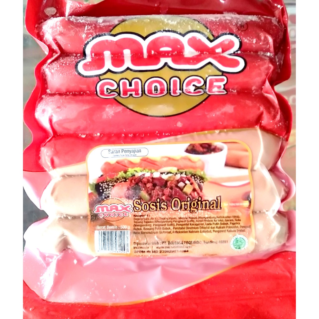 

PROMO SOSIS BAKAR MAX CHOICE ISI 6 500 GRAM