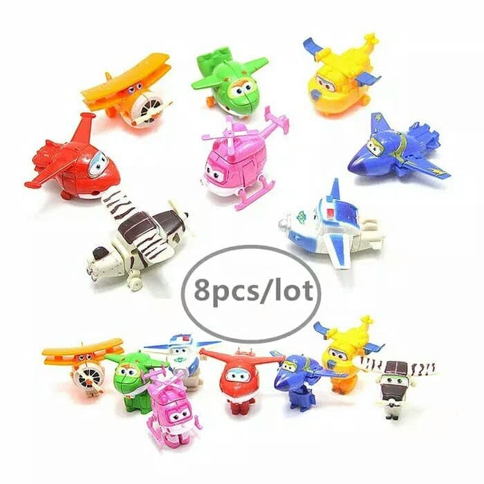 MAINAN ACTION FIGURE MAF840 SUPER WINGS SET 8PCS ANAK SUPER WINGS