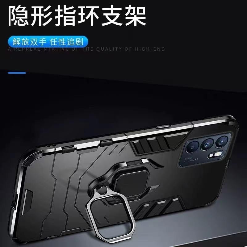 OPPO RENO 6 4G / RENO 6 5G COVER SOFT CASE HYBRID PANTHER SERIES SILIKON SOFTCASE - RENO 6 4G, Hitam