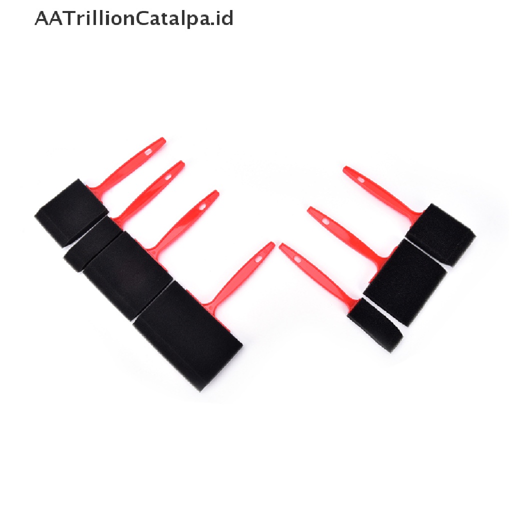 (AATrillionCatalpa) Set Kuas Cat Minyak Bahan Spons + Polyurethane