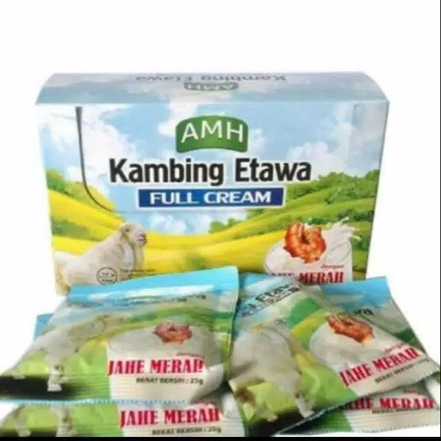 

Susu kambing etawa plus jahe merah isi 10 sachet.