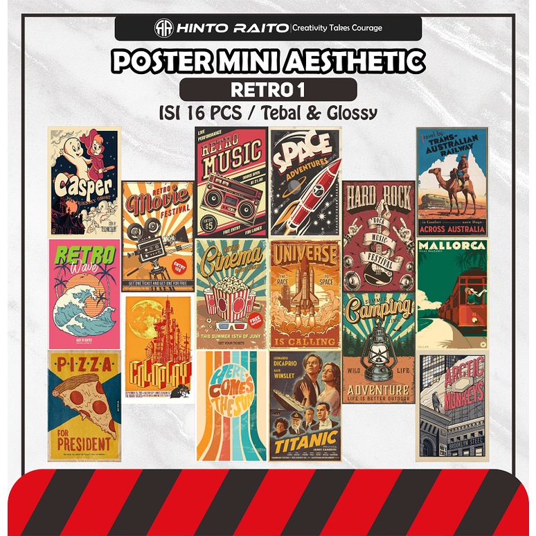 Poster Dinding Mini Aesthetic Isi 16 Pcs | Poster Aesthetic | Wallpaper Dinding | Poster Dinding