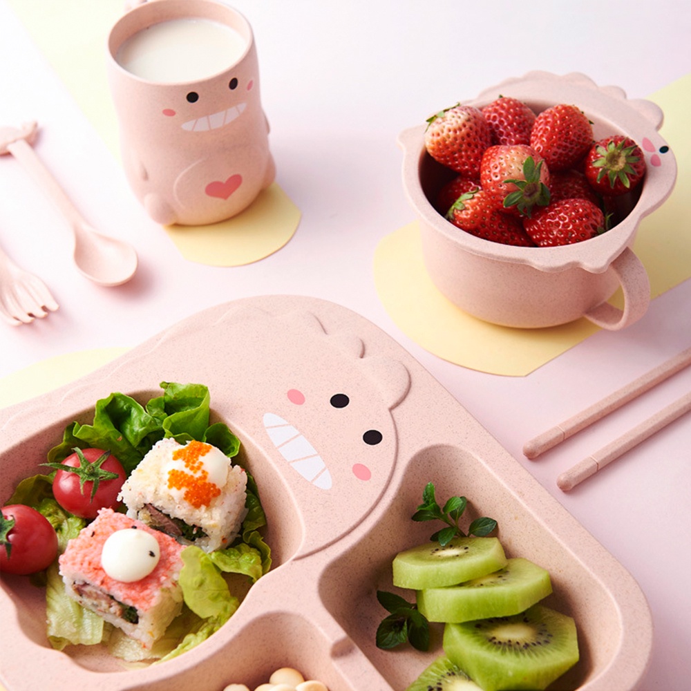 Halobaby Set Alat Makan Anak / Piring Makan Anak / Perlengkapan Makan Anak