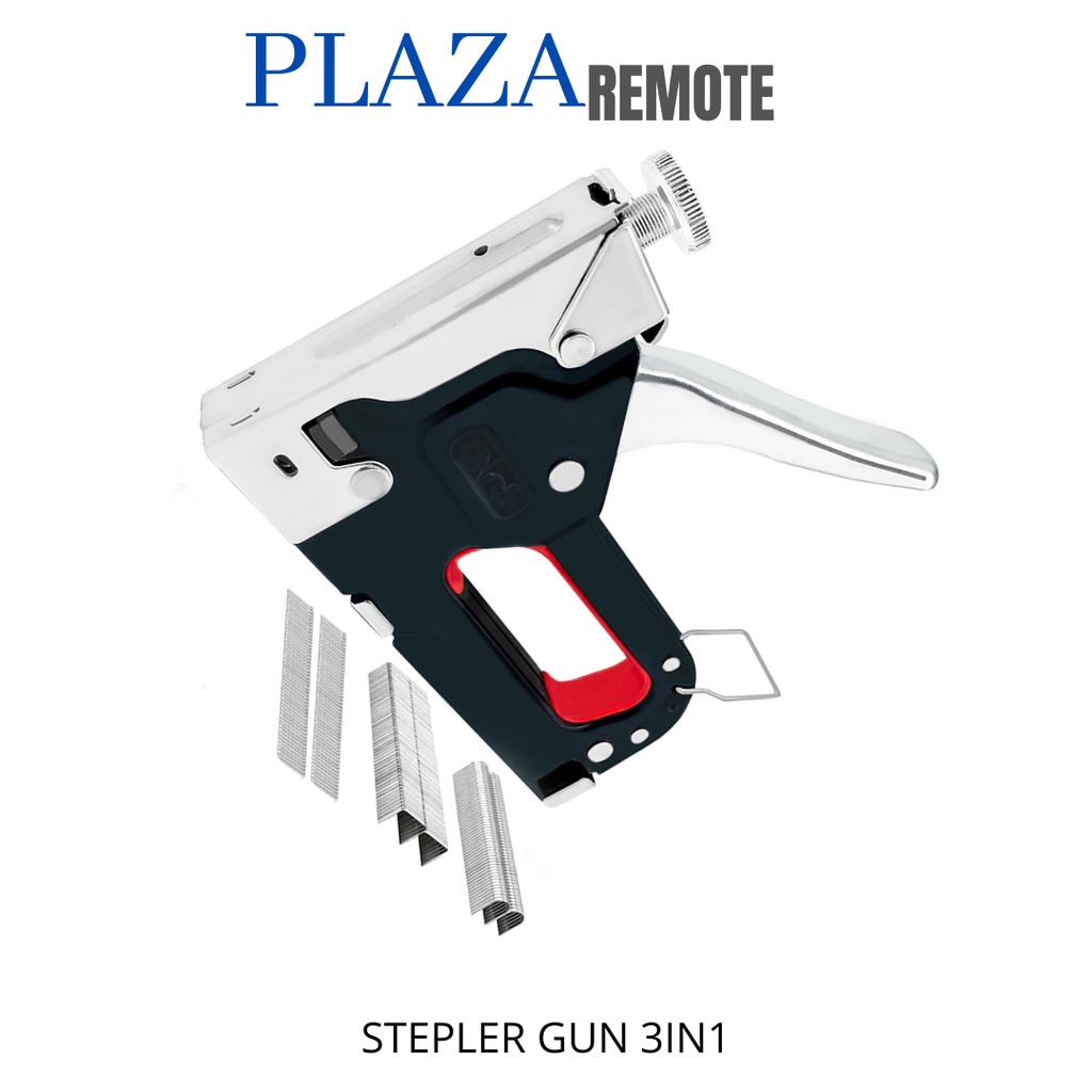 Staple Gun 3 in 1 Staples  JOK 4 14  MM Tembok jok motor triplek kayu 3 in 1