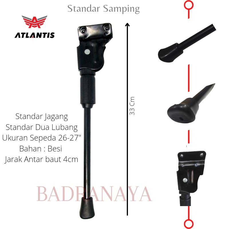 Standar Sepeda Standar Jagang Samping Sepeda MTB 26"-27" Standar dua lubang Atlantis