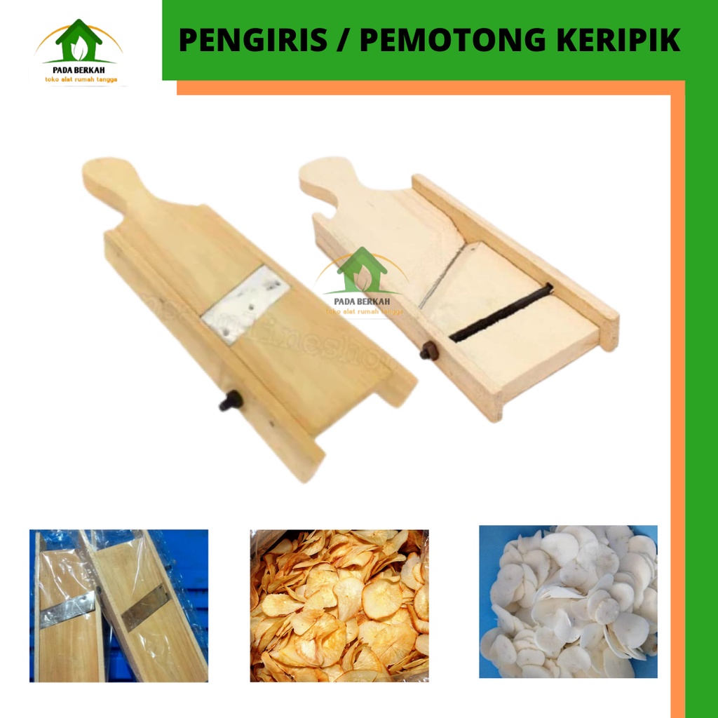 TPParutan Pengiris Alat Pengiris Keripik Singkong Pisang Kayu Slicer Parutan kayu/parutan keripik/Pa