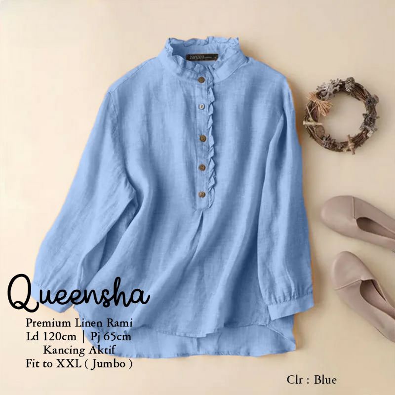 QUEENSHA BLOUSE TERBARU