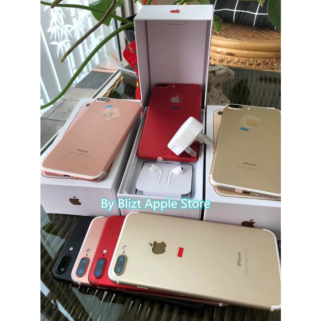 iPhone 7Plus 256GB Fullset  All Sim Silent Original Second Mulus100% Like New 3utools All Green (Garansi 1 Tahun)